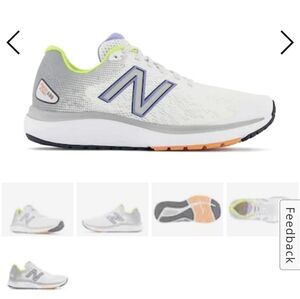 New Balance Running Sneakers Fresh Foam White/Grey Sz 7.5